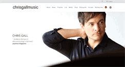 Desktop Screenshot of chrisgallmusic.com